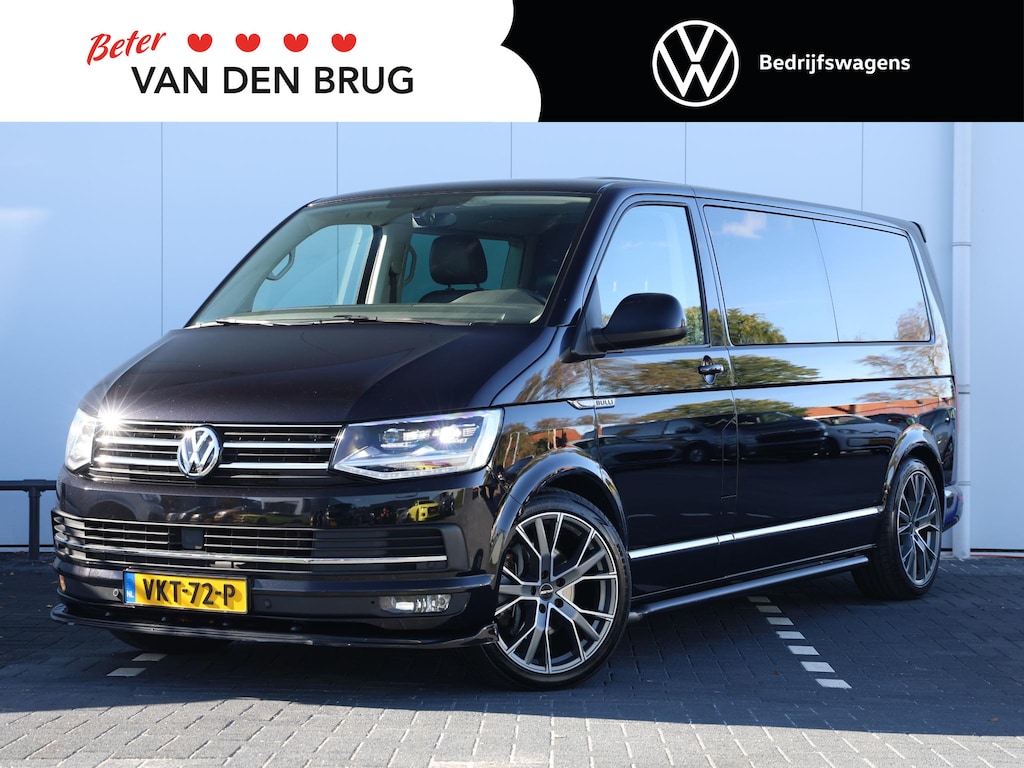 Volkswagen Transporter Multivan 2.0 TDI 199PK L2 Dubbele cabine | Climatronic | ACC | Navigatie | Leer - Alcantara | Elektrisch bedienbare schuifdeur | 20 inch Lm velgen | LED | Trekhaak |