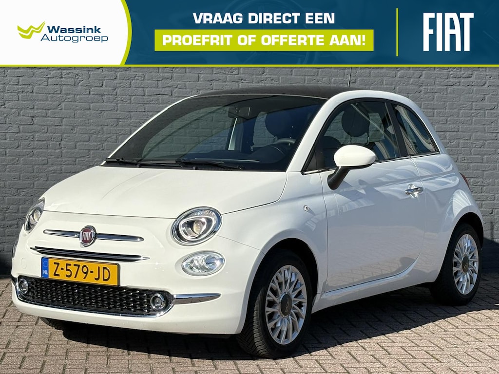Fiat 500 1.0 Hybrid Dolcevita Finale | All Season Banden | 1e Eigenaar | Cruise Control | Panorama Dak | Bluetooth | DAB | Apple Carplay | Parkeersensoren Achter |