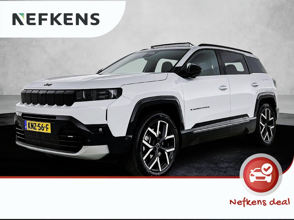 Jeep Compass 1.6 e-Hybrid Plug-In First Edition Panorama dak | 360 Camera | massagestoelen + ventilatie + verwarming
