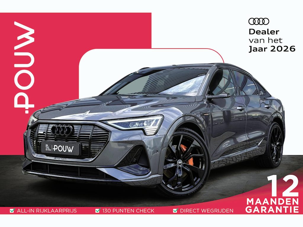 Audi e-tron Sportback 55 408pk quattro S edition 95 kWh | Panoramadak | 22 inch velgen | Head-up Display | Virtual Mirrors | B&O Audio