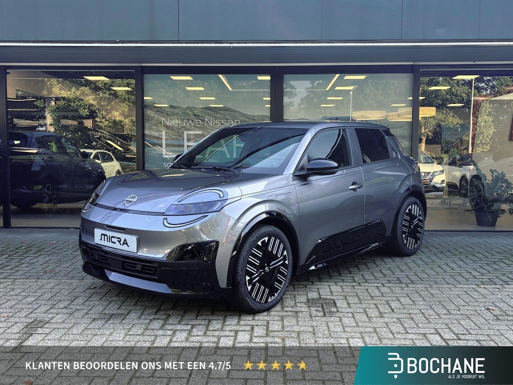 Nissan Micra ENGAGE 40 kWh NIEUW UIT VOORRAAAD LEVERBAAR | Apple CarPlay & Android Auto | Elektrisch bedienbare ramen voor- en achter | Parkeersensoren voor- en achter | Boardcomputer | Climate Control | 10 jaar fabrieksgarantie