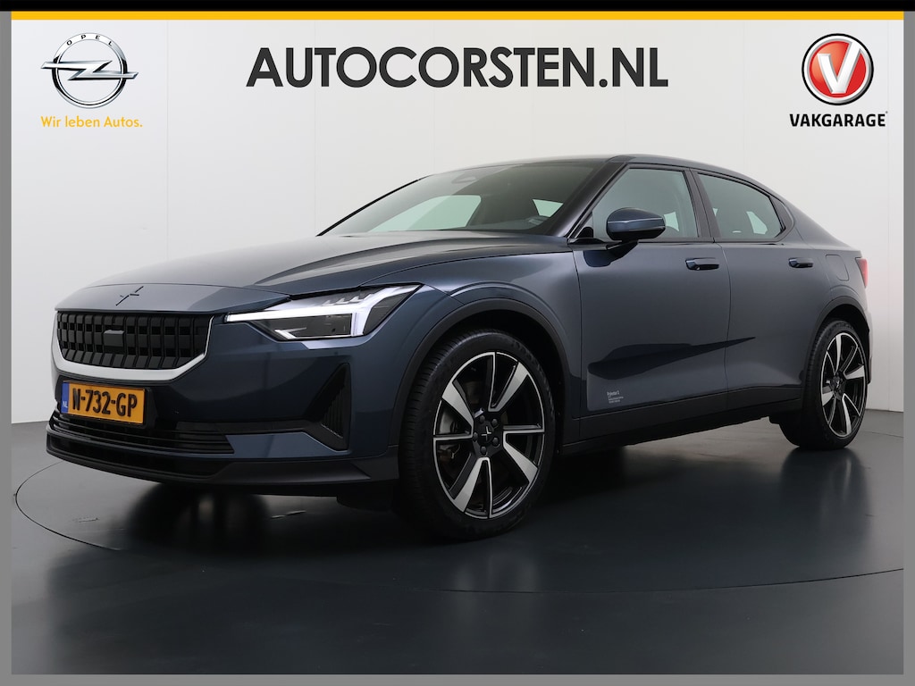 Polestar 2 Dual Motor Long Range 78kWh 408PK SOH 90% Google®-Maps Navi Camera Apple Carplay Android Auto Elek.Stoelen Memory Elek.Achterklep Keyless Bluetooth Led Lmv Isofix Rijstrooksensor Origineel Nederlandse Auto Dealeronderhouden