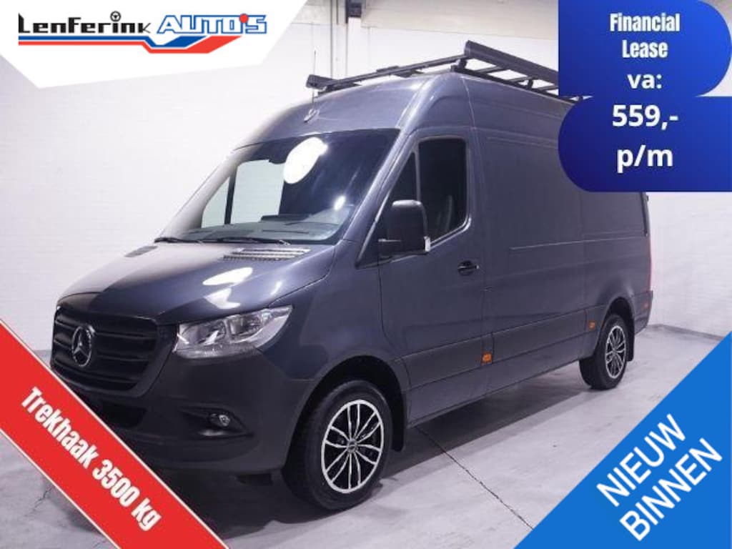 Mercedes-Benz Sprinter 319 CDI 190 pk Aut. L2H2 Navi, Trekhaak 3.500 kg Imperiaal met Trap, 18" LMV, Camera, Cruise Control, 3-Zits