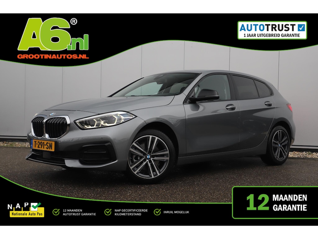 BMW 1-Serie 118i Automaat LMV Sportstoelen Half Leder Virtual Cockpit Navigatie Draadloos Carplay Sfeerverlichting Sport Velgen