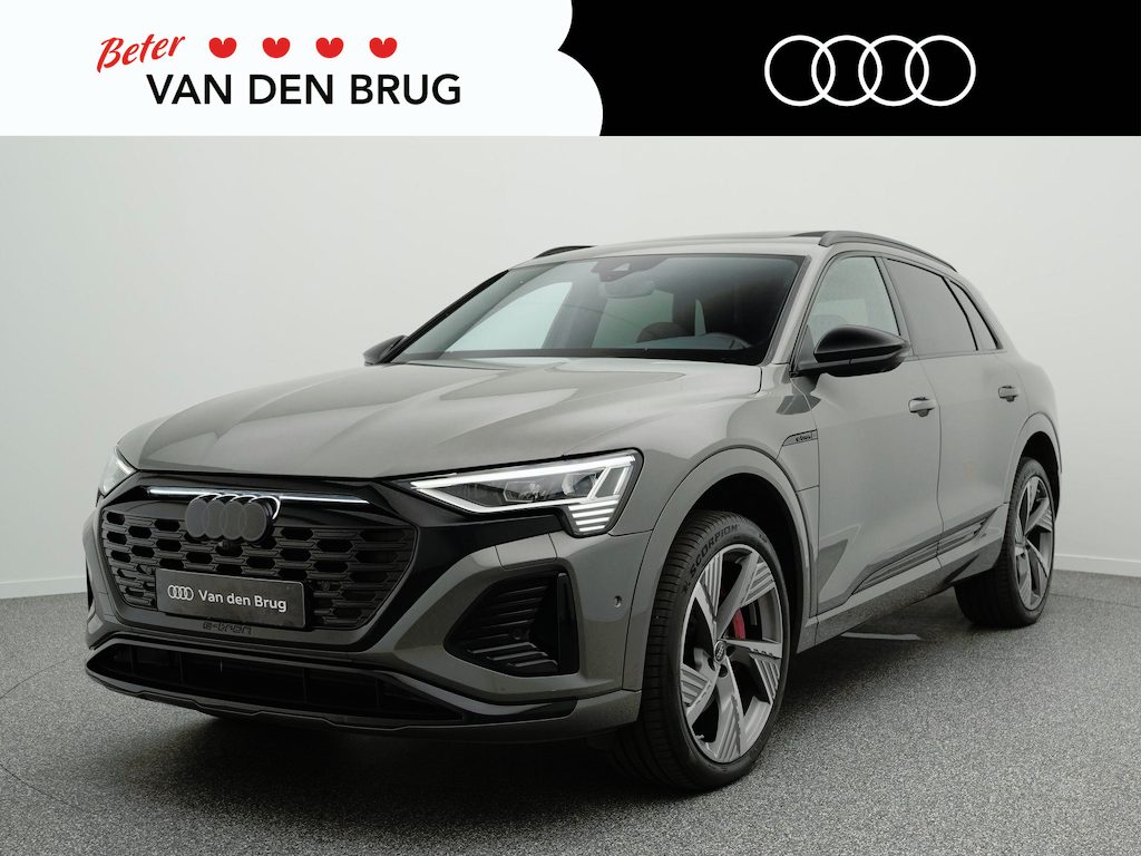 Audi Q8 e-tron 50 quattro S Edition 95 kWh | Panoramadak | Leder | 22'' velgen | Matrix Led | B&O | Elektr. voorstoelen + memory |