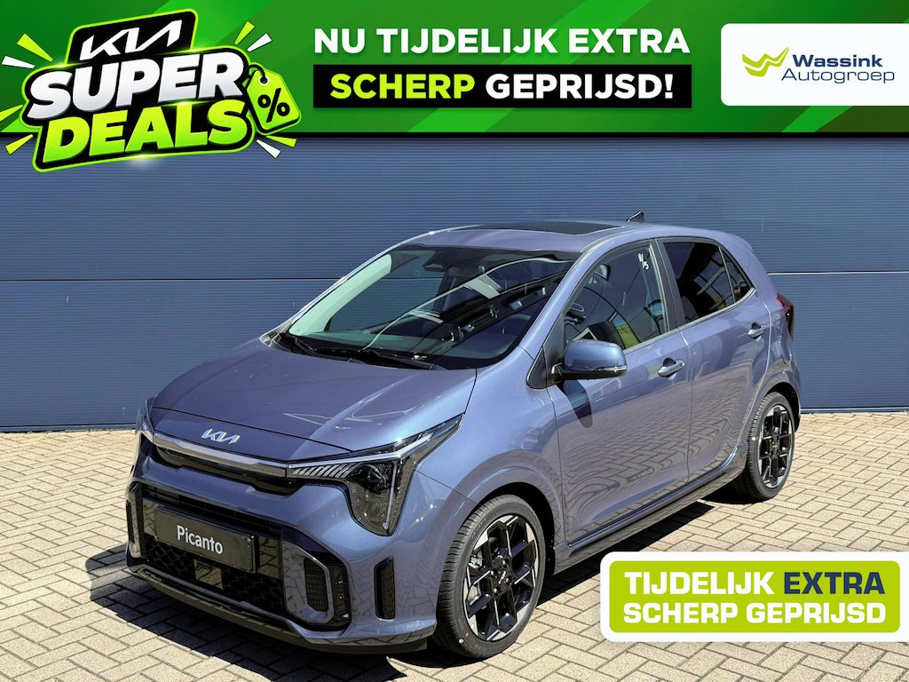 Kia Picanto 1.0 GDi GT-Line | Stoelverwarming | Schuifdak | Navigatie | Parkeercamera | Direct leverbaar |