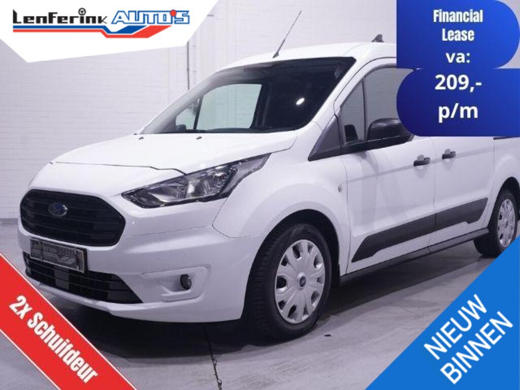 Ford Transit Connect 1.5 TDCi 100 pk Lang Trend 2x Schuifdeur, Navi Camera, Airco, NAP, Laadruimte Pakket, 2-Zits