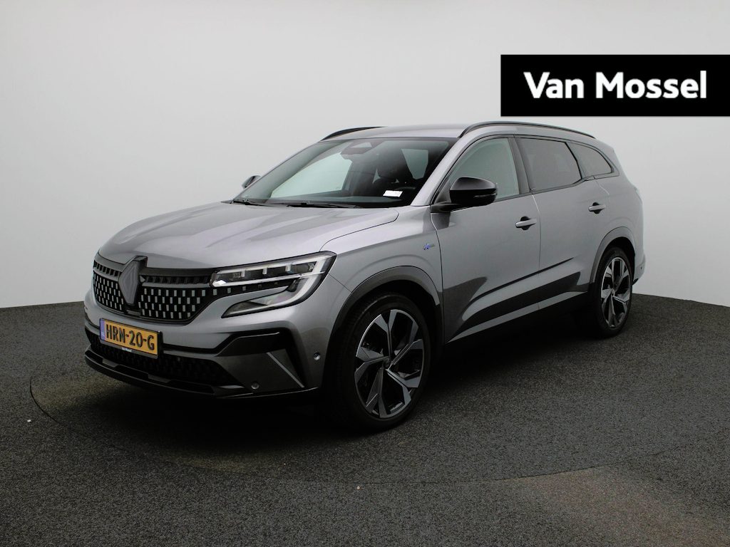 Renault Espace E-Tech Full Hybrid Esprit Alpine 7 Persoons. 200PK | Trekhaak 1500KG | Harman Kardon Audio | Head-Up Display | Stoel,- Stuur en Voorruitverwarming | Adaptieve Cruise Control met Stuurhulp | 20'' Inch Velgen | 360 Graden Camera | Stoelmassage | Apple CarPlay & Android Auto