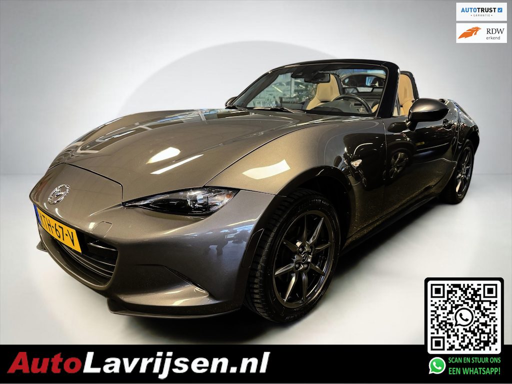 Mazda MX-5 RF 1.5 SkyActiv-G 132 TS 32DKM VOL LEDER BOSE STOELVERWARMING KEYLESS PDC CRUISE ZEER MOOIE KLEURCOMBINATIE!!