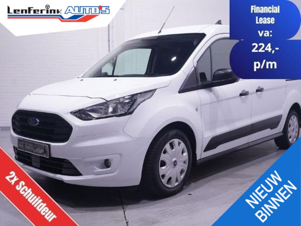Ford Transit Connect 1.5 TDCi 100 pk L2 Trend Navi, NAP, 2x Schuifdeur Airco, Laadruimte Pakket, PDC achter, 1e Eigenaar