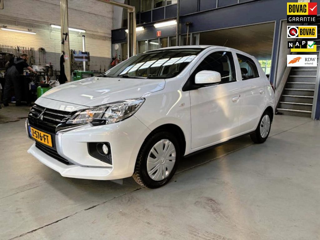Mitsubishi Space Star 1.2 Connect+ | White metallic | Apple carplay / Android auto | Airco | NAP | Rijklaar prijs!