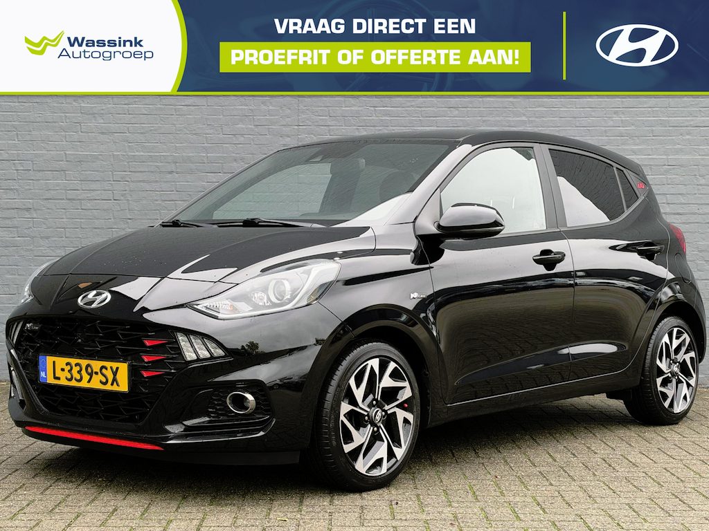 Hyundai i10 1.0 T-GDI N Line 5-zits 100PK! | All Season Banden | Stoel & Stuurverwarming | Camera | Parkeersensoren | Cruise Control | Climate Control