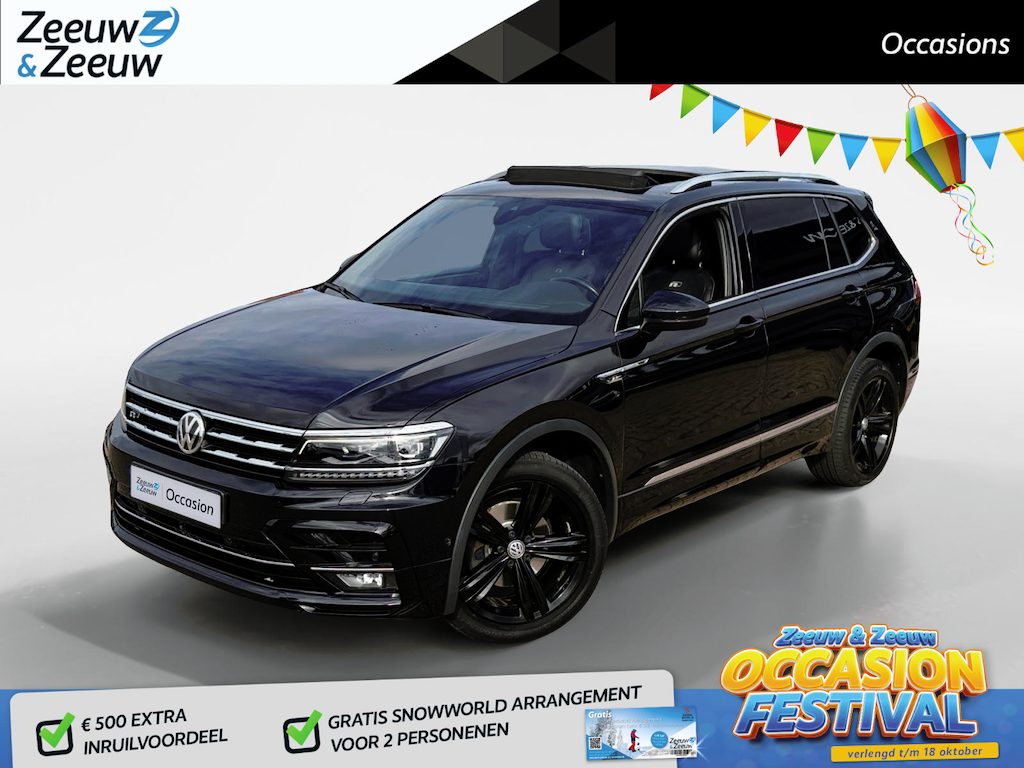 Volkswagen Tiguan Allspace 1.4 TSI Highline 7p. *Automaat*Navi*Schuif/kanteldak*Climate Control*Trekhaak*Stoelverwarming*Lederen bekleding*Parkeerhulp*Elekt. Achterklep*Vol opties!