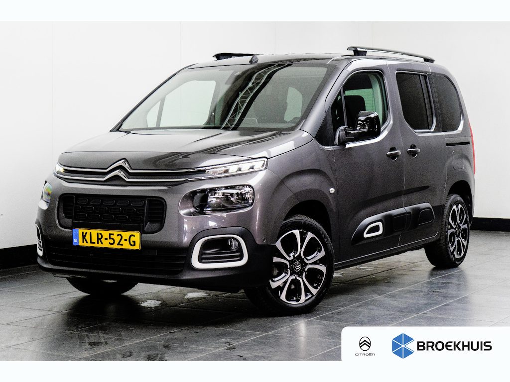 Citroën Berlingo 1.2 PureTech Shine Trekhaak! | Carplay | Stoelverwarming | Navigatie | Zeer Compleet! | Bluetooth | Clima | Cruise | Airco (automatisch) | Apple Carplay/Android Auto|telefoonintegratie premium | Bluetooth telefoonvoorbereiding