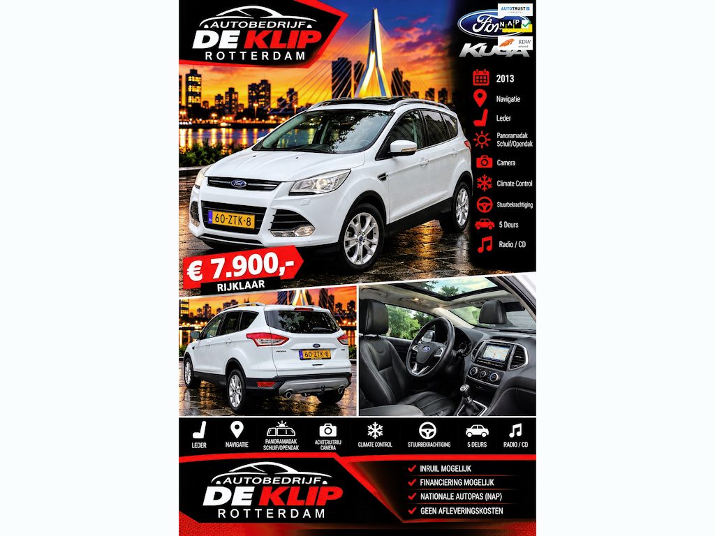 Ford Kuga 1.6 Titanium|Camera|Navi|Open/Schuifdak|Climate Control|