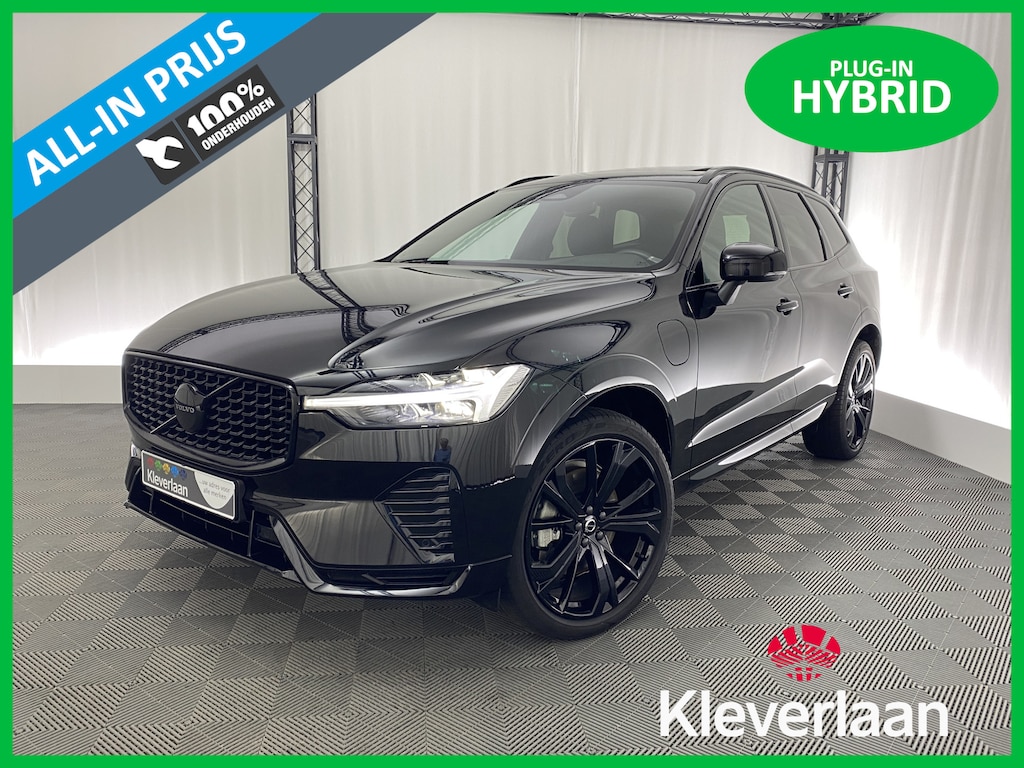 Volvo XC60 2.0 T8 Plug-in hybrid AWD Plus Black Edition | Pano dak | Apple carplay | BLISS | Leer | Sportinterieur | Stoelverw. v+a | El. achterklep