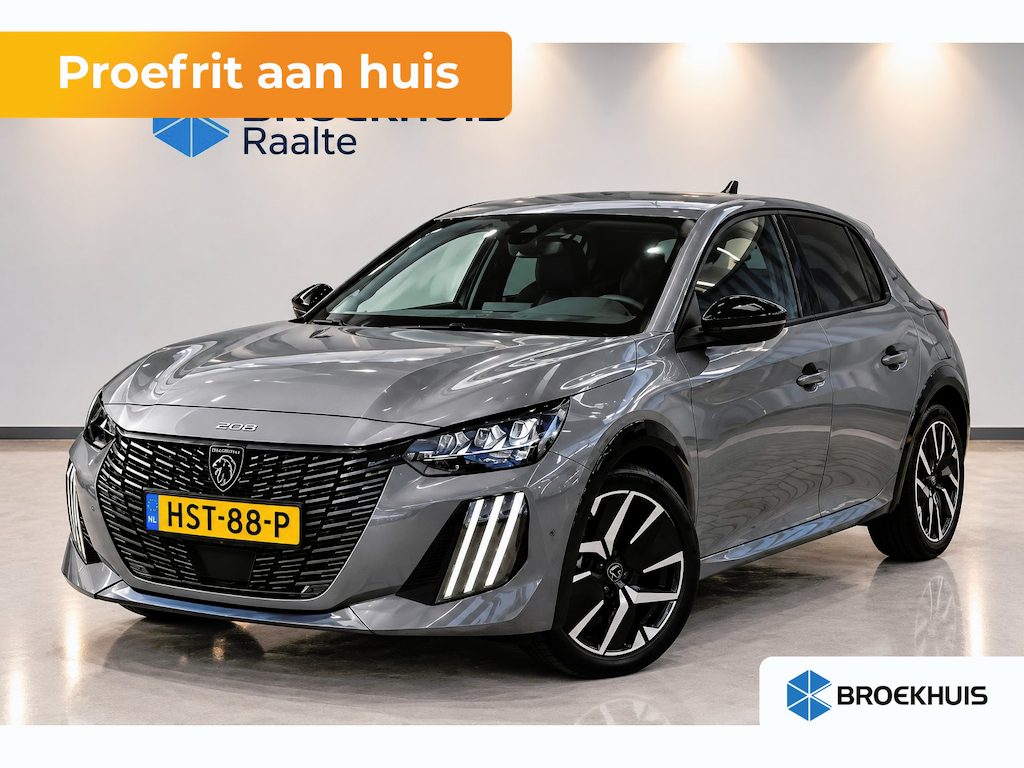 Peugeot 208 1.2 Hybrid 145 e-DCS6 GT Nieuw binnen! | Super Uitstraling! | 360° Camera | Navigatie | 17'' LMV | Leder/Stof | Clima | Cruise | | Achteruitrijcamera | Binnenspiegel automatisch dimmend | Bluetooth telefoonvoorbereiding