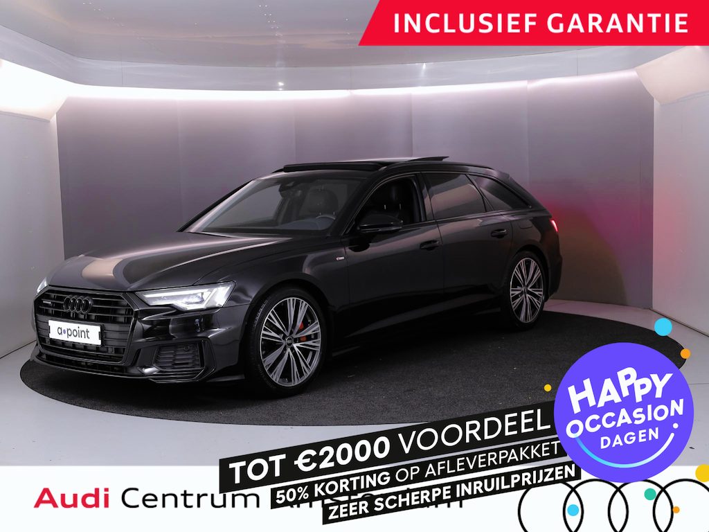 Audi A6 Avant 55 TFSI e quattro Pro Line S Competition 367 pk S-tronic | Navigatie | Panoramadak | Parkeersensoren | Achteruitrijcamera | Lederen bekleding | Stoelverwarming | S-Line |