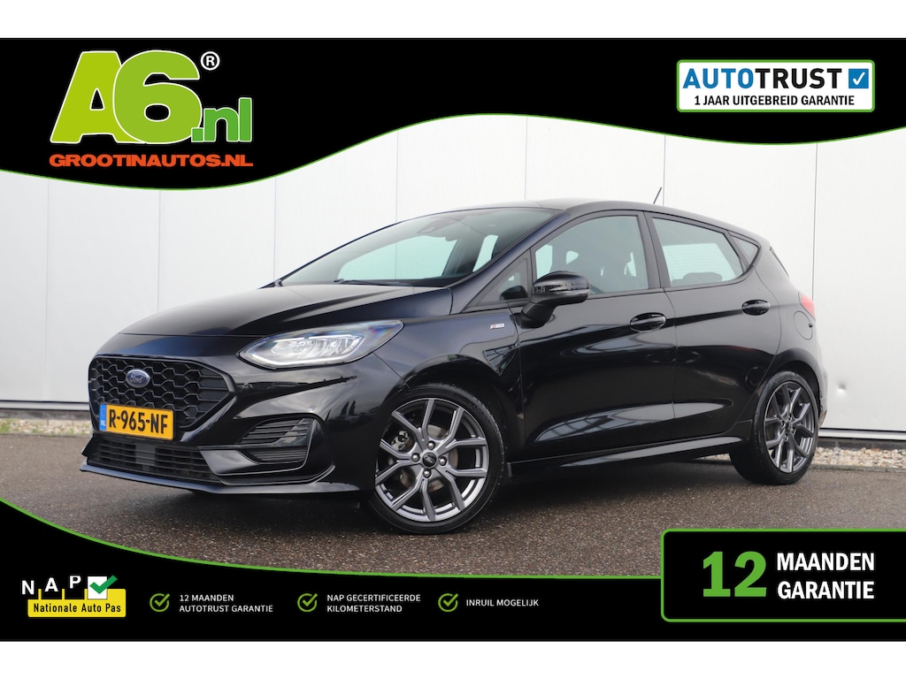 Ford Fiesta 1.0 EcoBoost Hybrid ST-Line 125PK Winter Pakket Carplay Android Airco Cruise Control Stuur & Stoelverwarming LED 17 inch LMV