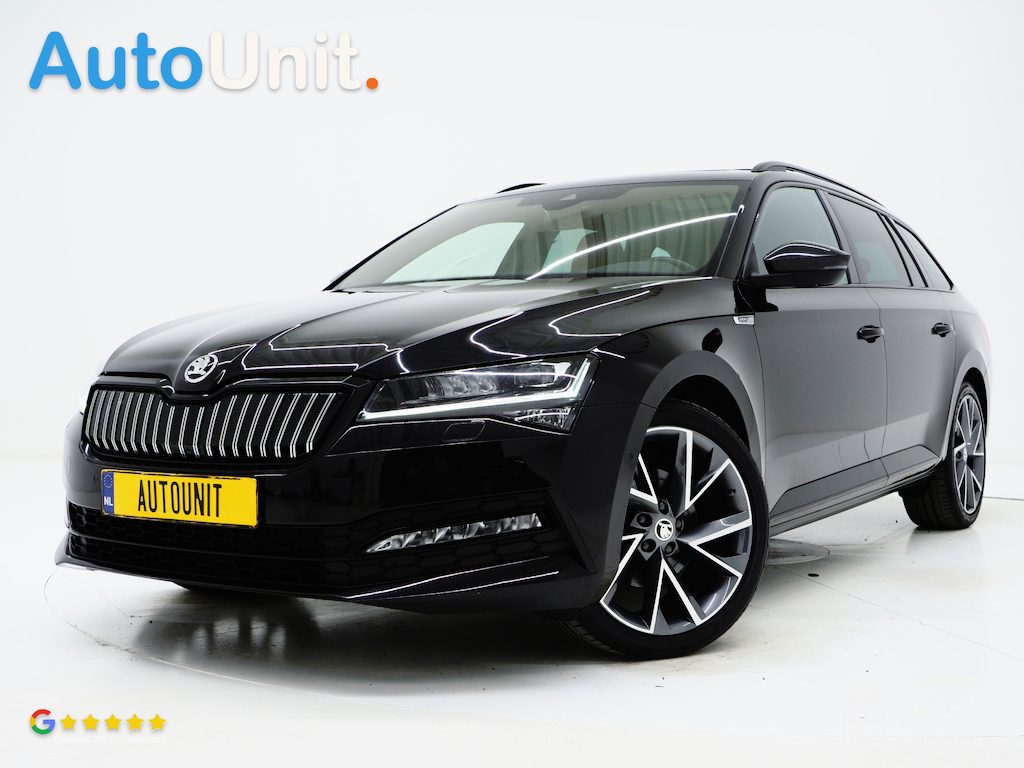 Skoda Superb Combi 1.4 TSI iV Sportline | Leder/Alcantara | Trekhaak | Carbon | Canton | Memory | Sfeerlicht | Keyless