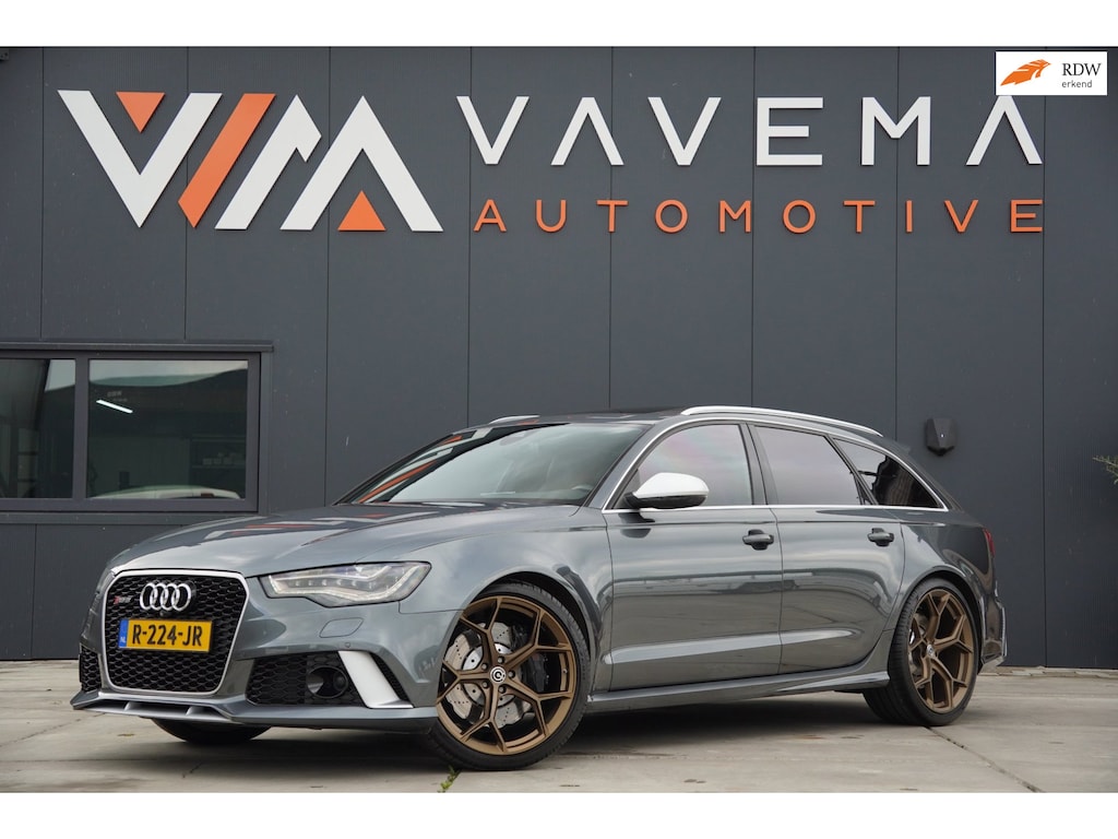 Audi A6 Avant RS6|2014|4.0 TFSI V8|560PK|quattro|Pro Line Plus|Pano|HUD|Bose|Memory|21"|RS-Zetels|Sportdiff|Carbon|360Cam