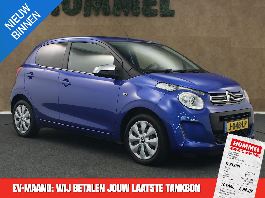 Citroën C1 1.0 VTi Feel - ORIGINEEL NEDERLANDSE AUTO - APPLE CARPLAY/ ANDROID AUTO - CAMERA - TOERENTELLER - LEDEREN STUUR - SNELHEIDSBEGRENZER - DONKER GETINTE RAMEN ACHTER - BLUETOOTH - DAGRIJVERLICHTING - 4 SEIZOENENBANDEN