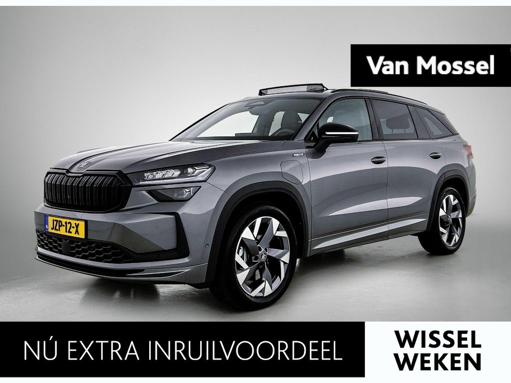 Skoda Kodiaq 1.5 TSI PHEV Sportline Business | TREKHAAK | PANORAMADAK | STOELVERWARMING | STUURVERWARMING | DODEHOEK DETECTIE | ACHTERUITRIJCAMERA | NAVIGATIE | MEMORY STOELEN |