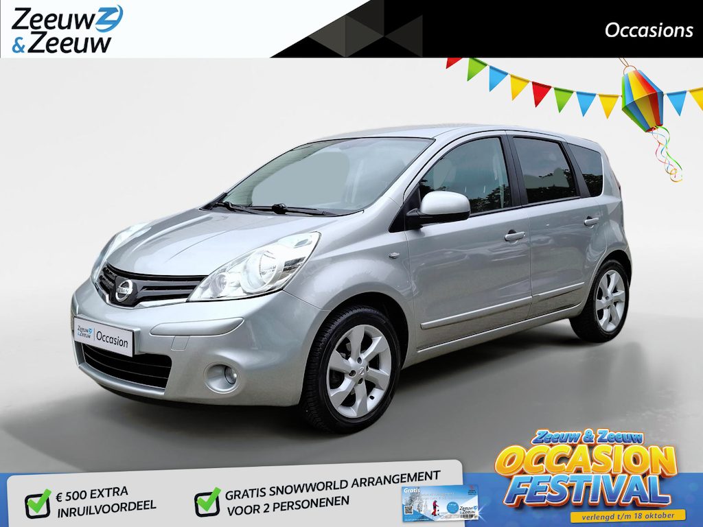 Nissan Note 1.6 Life + | TREKHAAK | ACHTERUITRIJCAMERA | AUTOMAAT | 1 JAAR BOVAG GARANTIE | LAGE KILOMETERS |