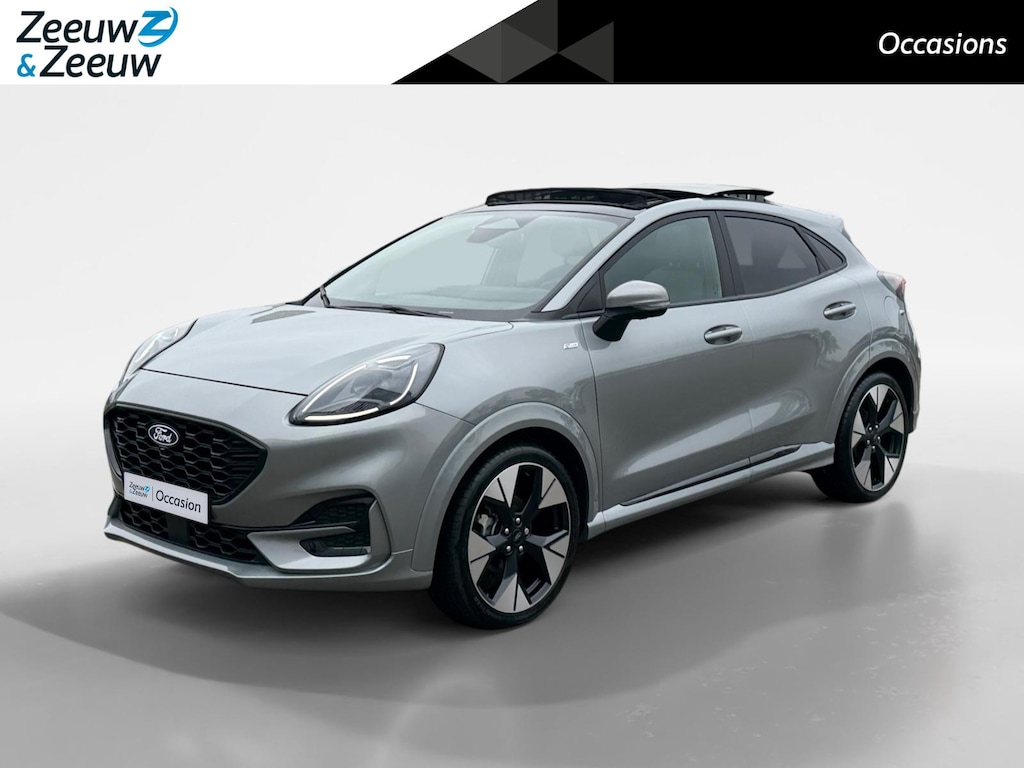 Ford Puma 1.0 EcoBoost Hybrid ST-Line X | Schuif/Kantel Dak | Stoel/Stuur/Voorruitverwarming | 19 inch | Apple/Android Carplay | Half Leder |