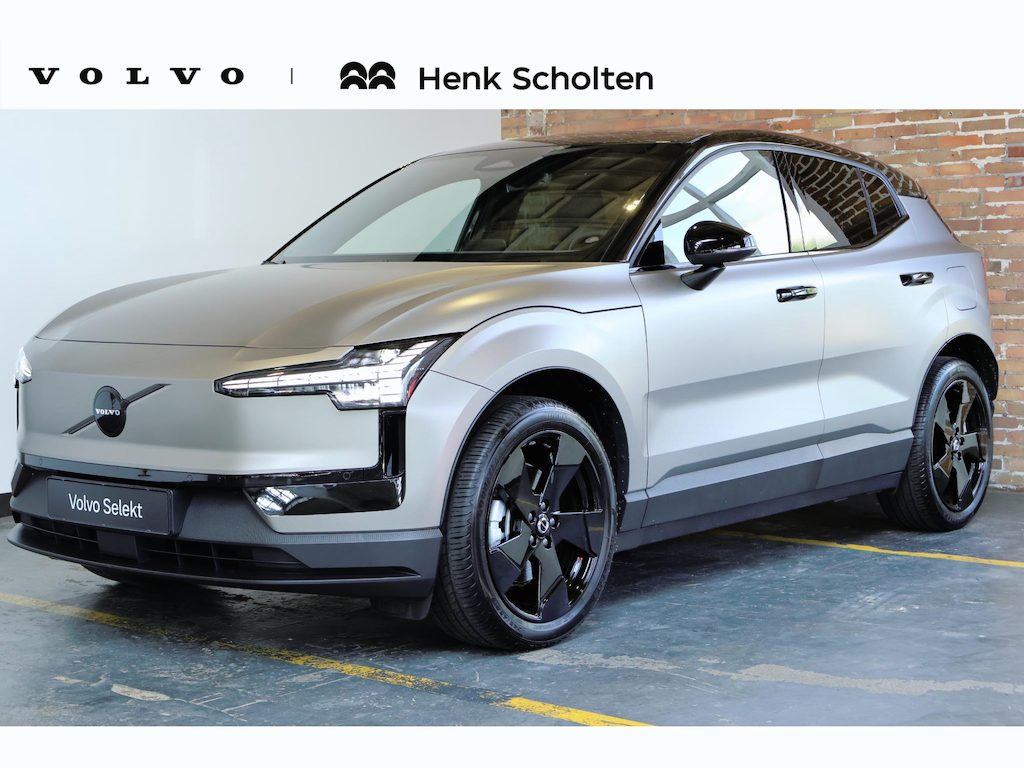 Volvo EX30 Single Motor Extended Range Plus 69 kWh | 97% SOH | Harman Kardon Premium Audio | Mat Grijze Wrap | Harman Kardon Premium Audio | Stoelverwarming | Google Infotainment | Keyless Entree | Warmtepomp | Parkeercamera | Parkeersensoren voor + achter