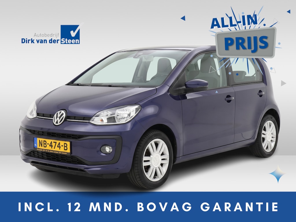 Volkswagen Up! 1.0 BMT high up! | Cruise control | Parkeersensor achter | Airco | Buitenspiegels elektrisch verstel- en verwarmbaar |