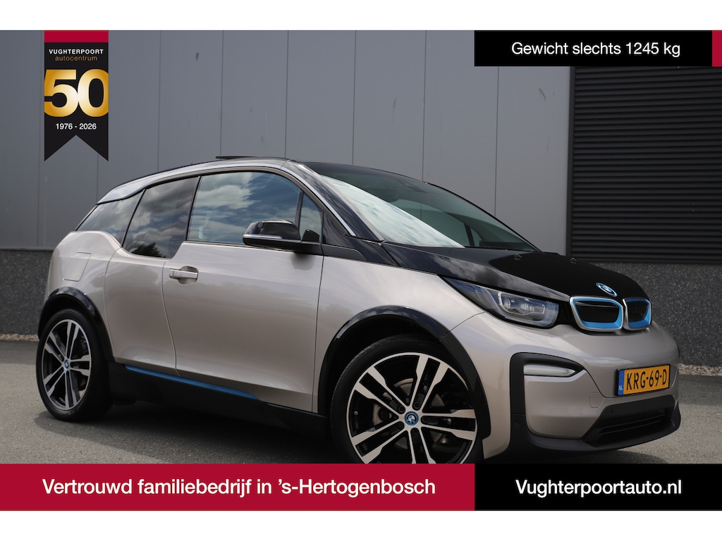 BMW i3 Executive 120Ah 42 kWh/*Lodge*/Sunroof/Adaptive/Kaschmir Silver/Camera/W-pomp/3-fase/20"