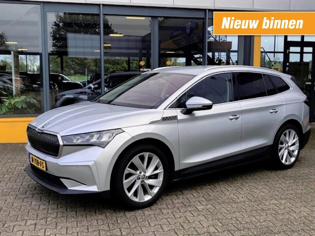 Skoda Enyaq iV - 80 SOH 93% - elect. trekh - camera - stoel/stuur verw - 20 LM - deels leren bekled. - elec a.klep