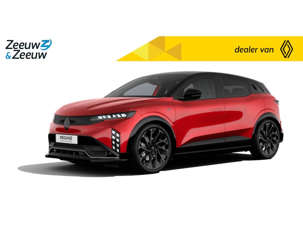 Renault Megane E-Tech Esprit Alpine 67 kWh | Binnenkort in de showroom | Bestel nu uw nieuwe Renault Megane met € 1000,- Zeeuw en Zeeuw korting | Financier uw Megane tegen slechts 1,9% rente