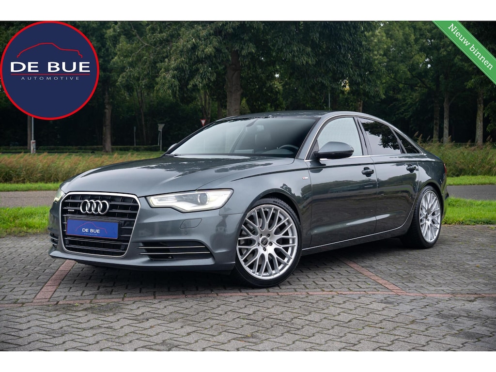 Audi A6 Limousine 3.0 TDI quattro 245PK S-line|MY2014|Trekhaak|Bi-Xenon|Stoelverwarming|Leder|Standkachel|Volledig Onderhouden