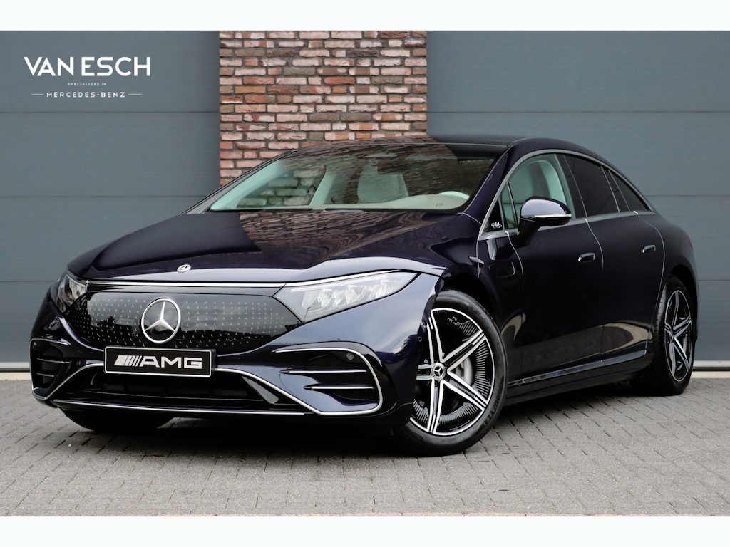 Mercedes-Benz EQS 450+ AMG Line 108 kWh | Luchtvering | Hyperscreen | Achterasbesturing | Distronic | Panoramadak | Elek. Achterstoelen | Camera | Keyless Go |