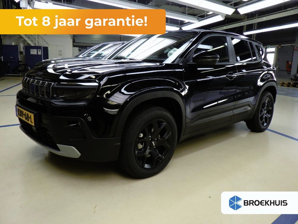 Jeep Avenger 1.2 e-Hybrid Black Edition | Tot 8 Jaar Garantie | Stoelverwarming | Navigatie | Climate Controle | Camera | Elektrische Achterklep |