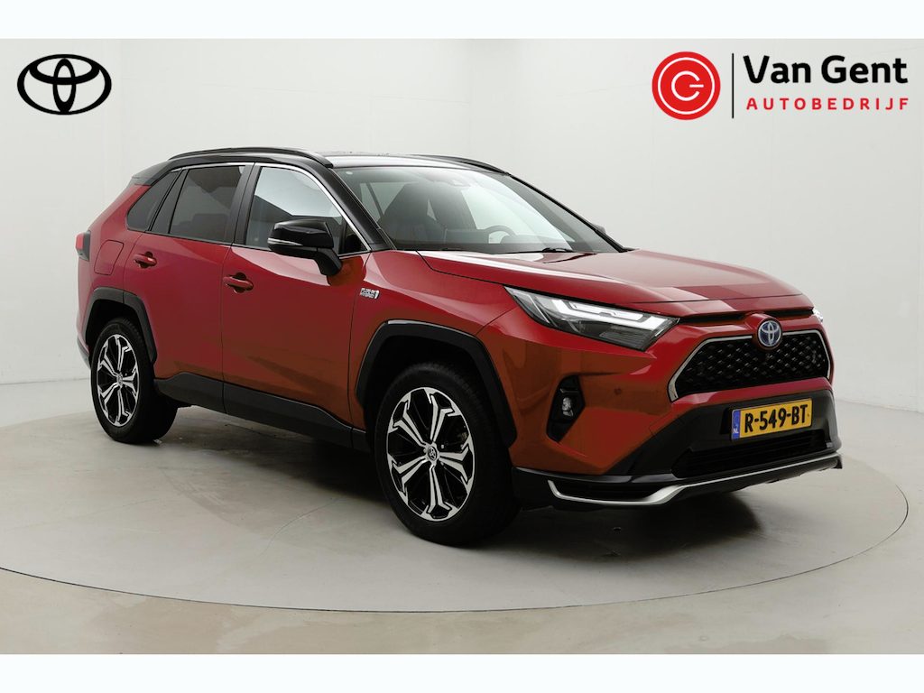 Toyota RAV4 2.5 Plug-in Hybrid AWD Bi-Tone Plus | Trekhaak | Dodehoek detectie | JBL | Head-up display | Navigatie | Apple Carplay / Android Auto | 360 camera | Leder | Stoelverwarming/-ventilatie | Digitale binnenspiegel | 19 inch
