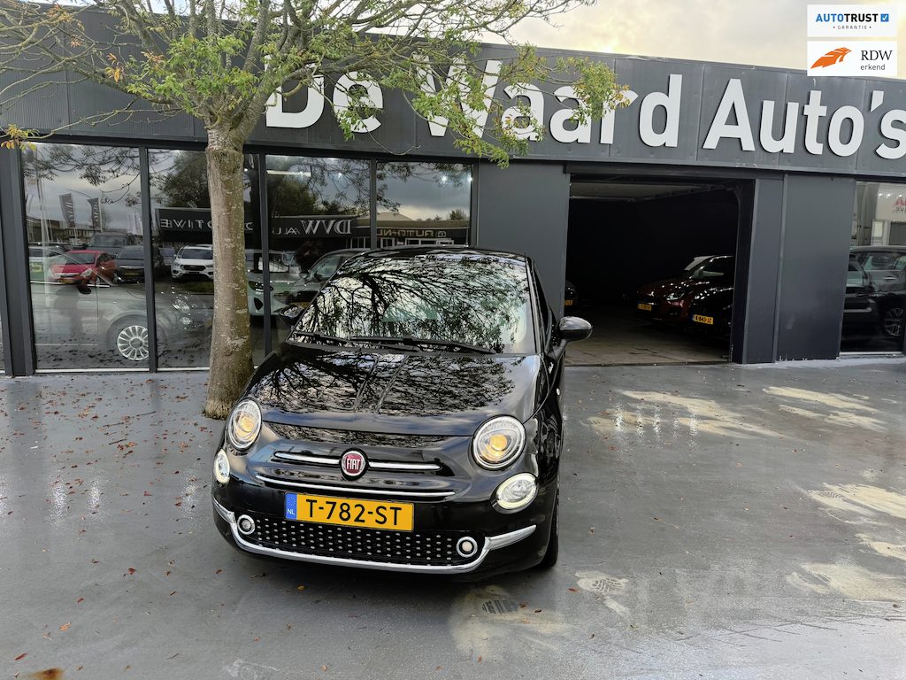 Fiat 500 1.0 Hybrid RED/ airco/cruise/panoramadak/Leder/LM velgen/ Carplay/Dealer onderhouden/12 Maanden garantie
