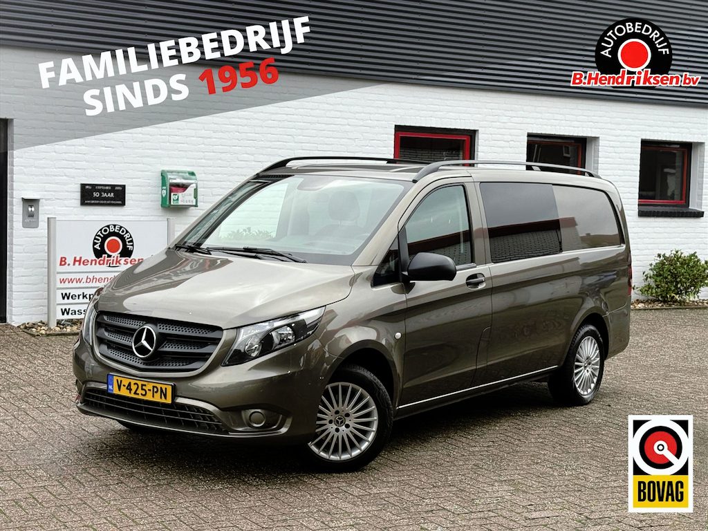 Mercedes-Benz Vito 116CDI 163PK Lang Comfort/ Dubbele cabine/ Trekhaak/ Camera achter/ Climatronic/ Cruise control/ Lichtmetalen velgen/ 1 Eigenaar/ Origineel NL/ NAP