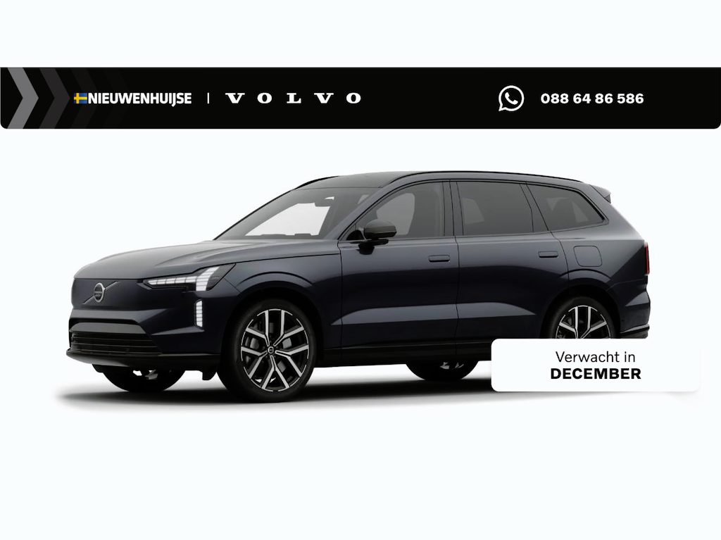 Volvo EX90 Twin Motor Ultra Executive Edition 7p. | 7-Zits | Google | Luchtvering | Bowers & Wilkins Audio | 360 Camera | Panoramadak | Stoelventilatie | Getint Glas | Elek. Achterklep | Zitverlenging | Adaptieve Cruise Control | Elek. Stoelen | Memory | Stuur-/Stoelverwarming | 22" Lichtmetalen Velgen