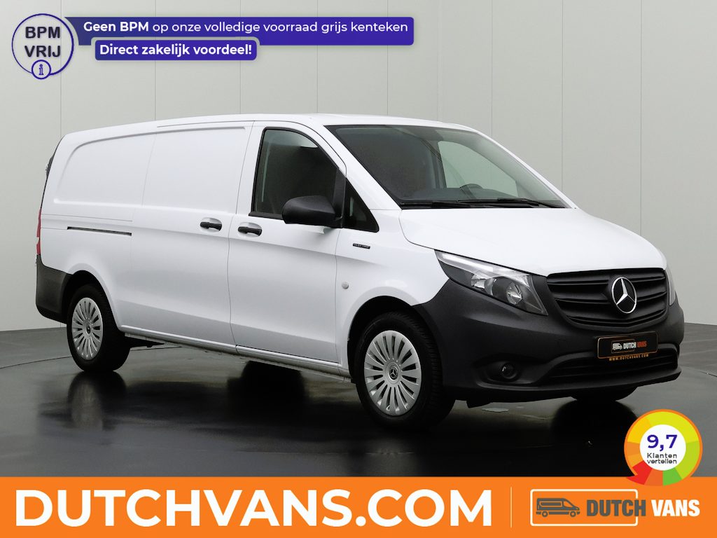 Mercedes-Benz eVito 112CDi Xlang 66KWh | SOH 93,6% | Achterdeuren | Multimedia | Leder | Airco | Cruise | Betimmering