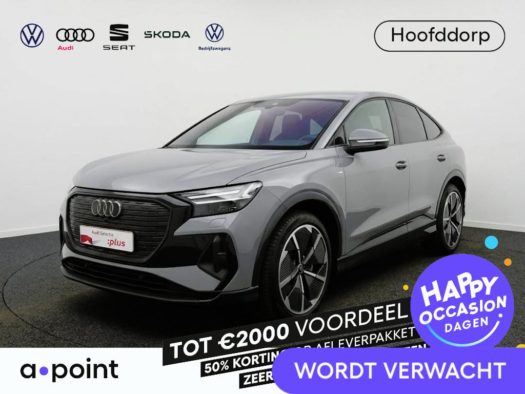 Audi Q4 Sportback e-tron 50 quattro Launch edition S Competition 77 kWh 299pk | Komt eind oktober binnen | Sonos Audio | Head up Display | Trekhaak | Matrix Led |