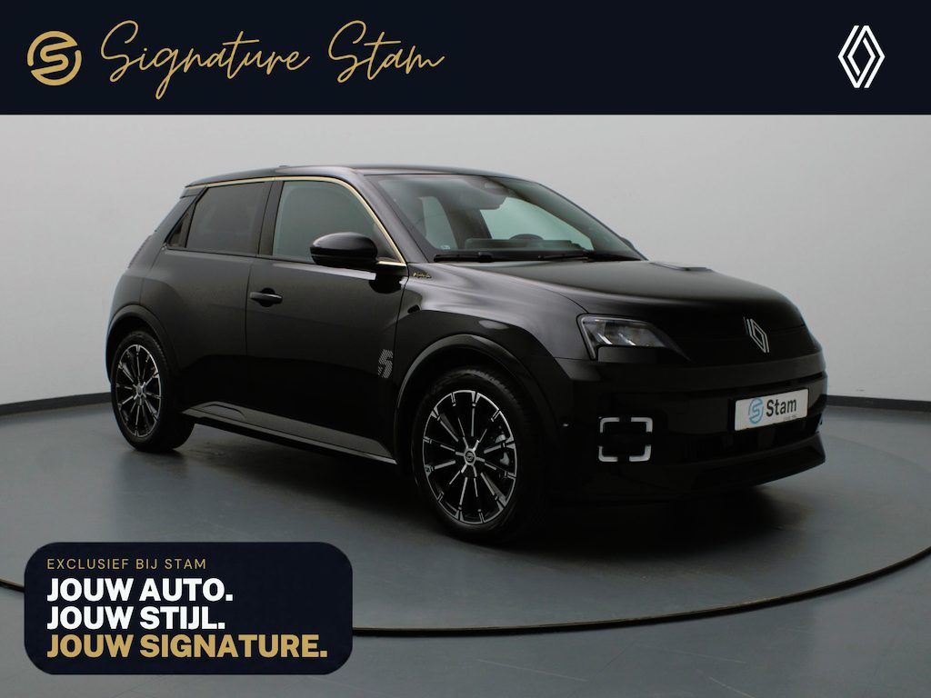Renault R5 "Signature Stam" comfort range iconic cinq 52 kWh Leder Paris Cognac | openR-link infotainmentsysteem met Google-integratie/ V2G
