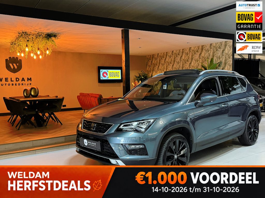SEAT Ateca 1.5 TSI Xcellence Garantie|Pano|Alcantara|19" Velgen|360° Camera|Keyless|Sfeerverlichting|Virtueel Cockpit|Rijklaar