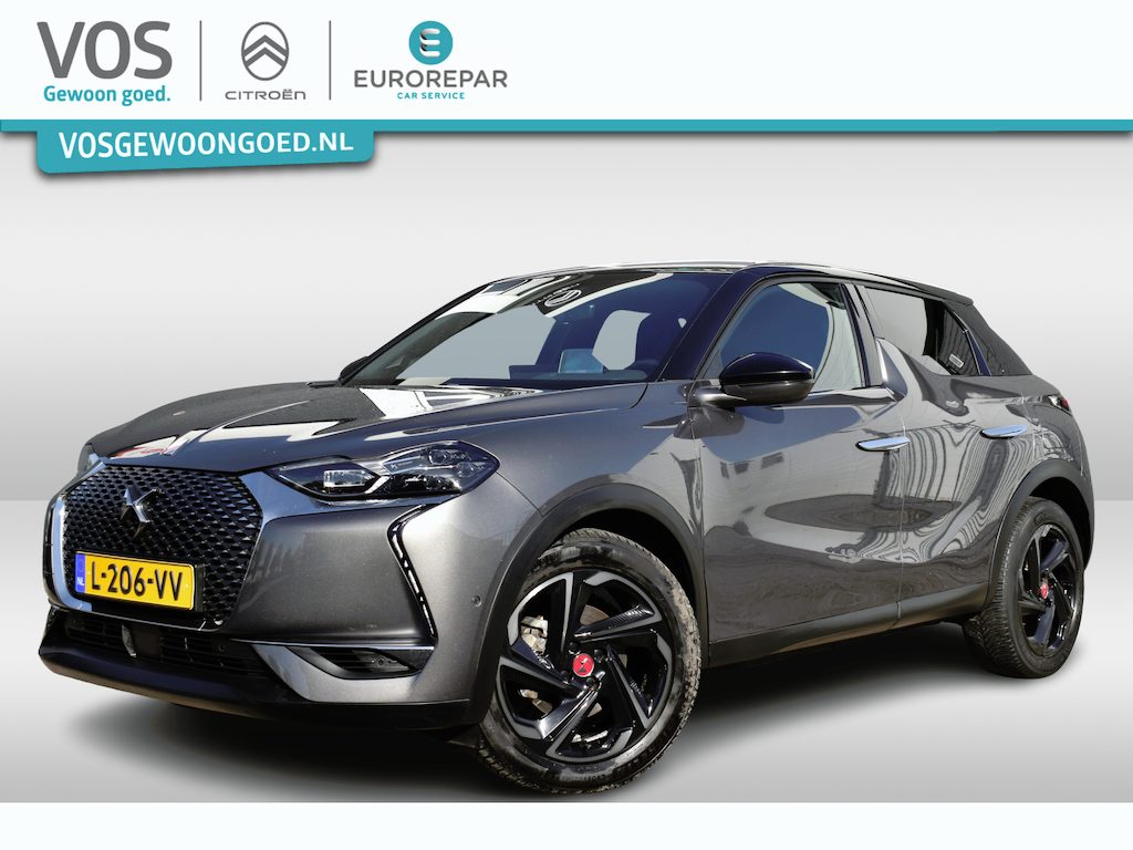 DS 3 Crossback E-Tense Grand Chic 50 kWh Navigatie | Airconditioning ECC | Lederen Bekleding | Stoelverwarming | Dodehoek Detectie | Adaptieve Cruise Control | Isofix Bevestigingspunten | Head Up Display | Lichtmetalen Velgen | Zeer Compleet!!!
