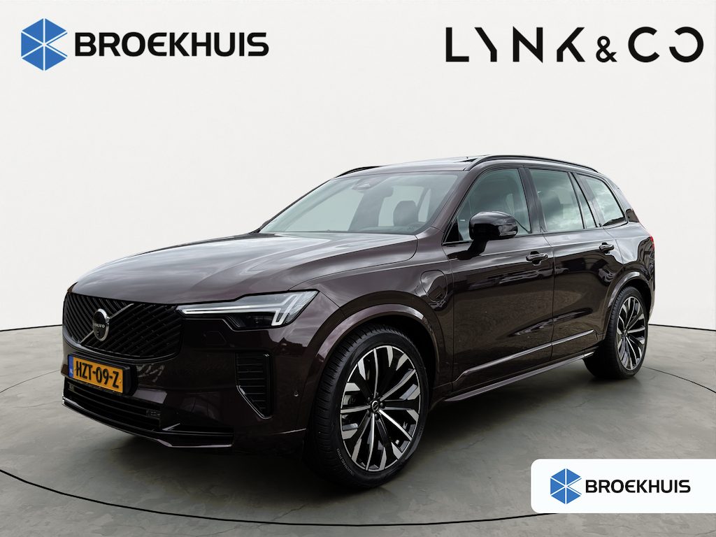 Volvo XC90 T8 Plug-in hybrid AWD Ultra Dark | Trekhaak | Luchtvering | Massage + Ventilatie | Audio High End | Gelaagde ruiten |