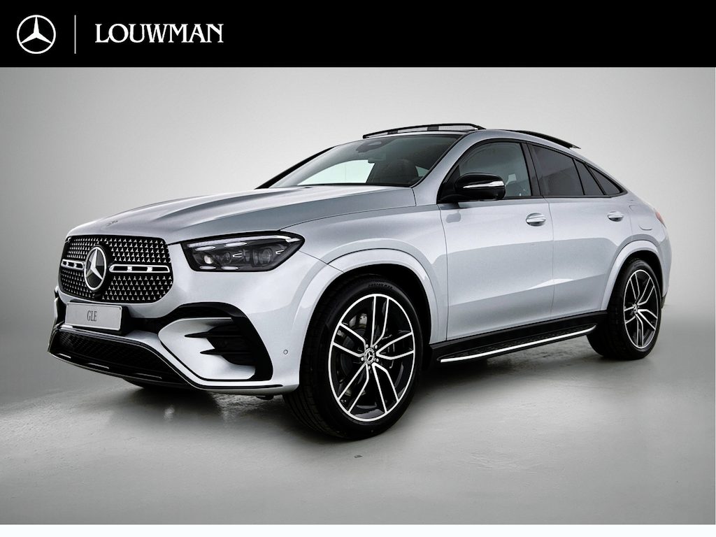 Mercedes-Benz GLE Coupé 400 e 4MATIC Sport Edition Premium Plus | Nightpakket | Trekhaak | Verlichte treeplanken | Panoramaschuifdak | 360° camera | Sierdelen openporig eikenhout antraciet | 22 inch vijf-dubbelspaaks AMG-velgen |