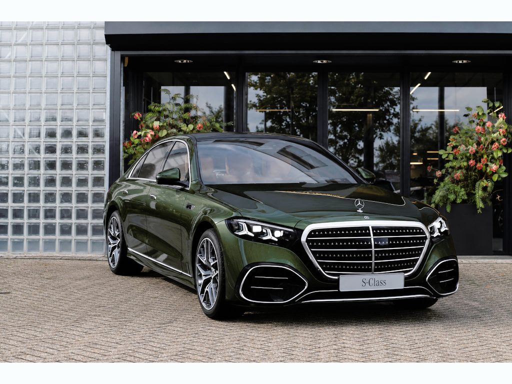 Mercedes-Benz S-klasse 580 e 4MATIC Lang | Manufaktur Olijfgroen, AMG-Line, Massage, Premium-Pakket, Comfort-pakket achter, Nappa Leder