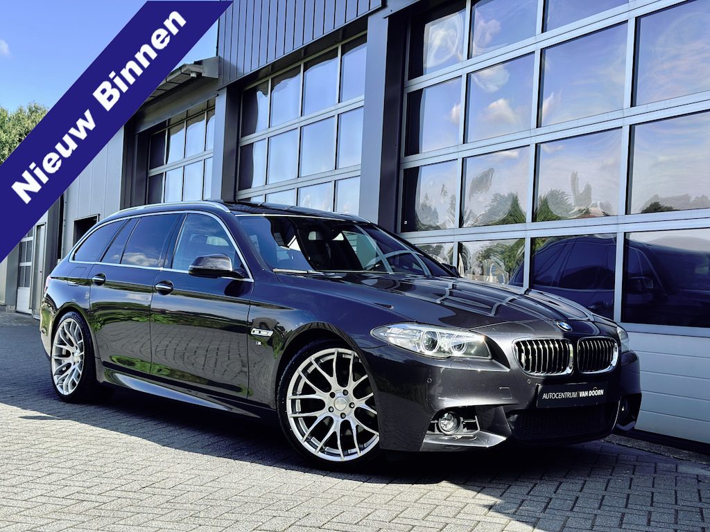 BMW 5-Serie Touring 520i High Executive | Automaat | M-pakket | Nieuwe motor | Sportstoelen leer | Panodak | Elek Trekhaak | Nette staat |